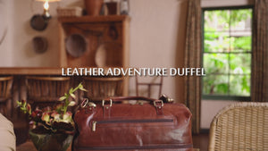 Leather Duffle Bag with Shoe Compartment by Gent Supply Co.