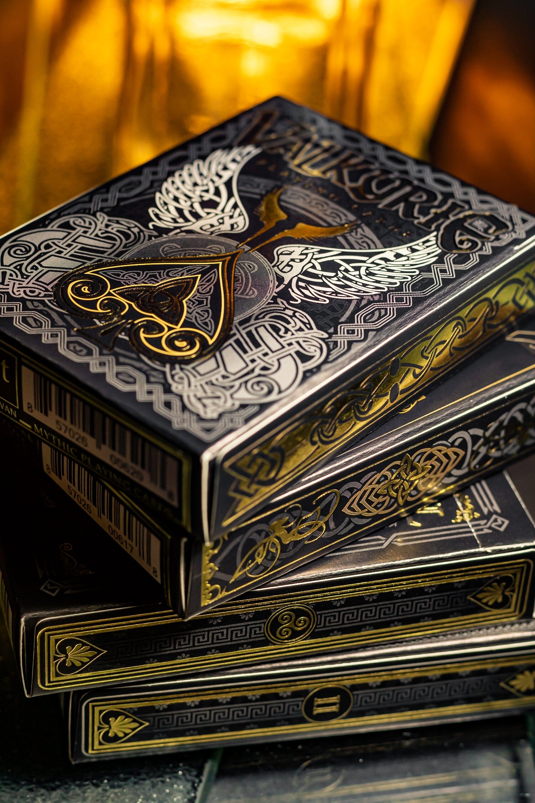 Valkyrie Playing Cards Black, Gold & Silver Edition Gent Supply Co. 