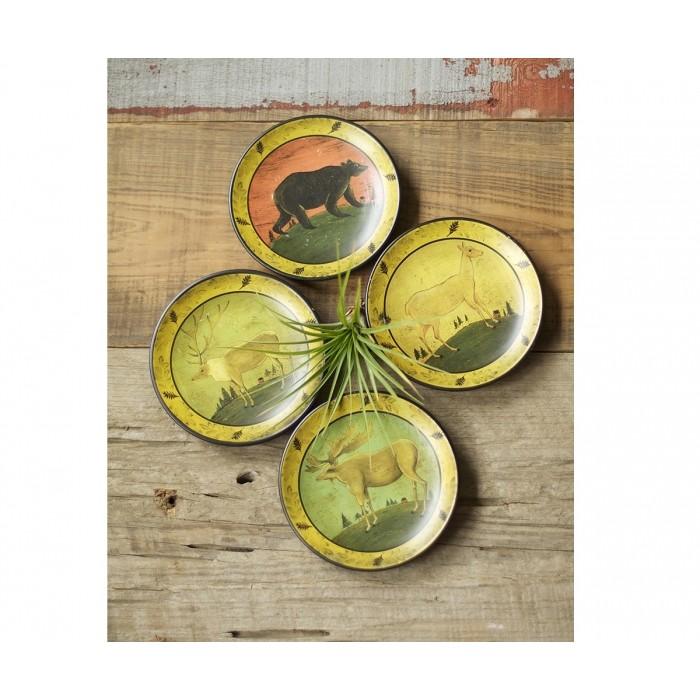 Animal Menagerie Plates (Set of 4) Kalalou 