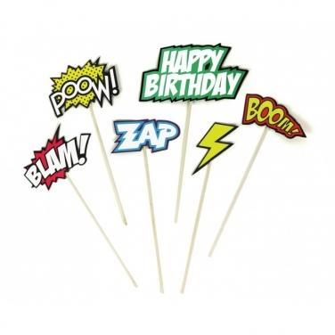 Comic Book Cake Toppers Gent Supply Co. 