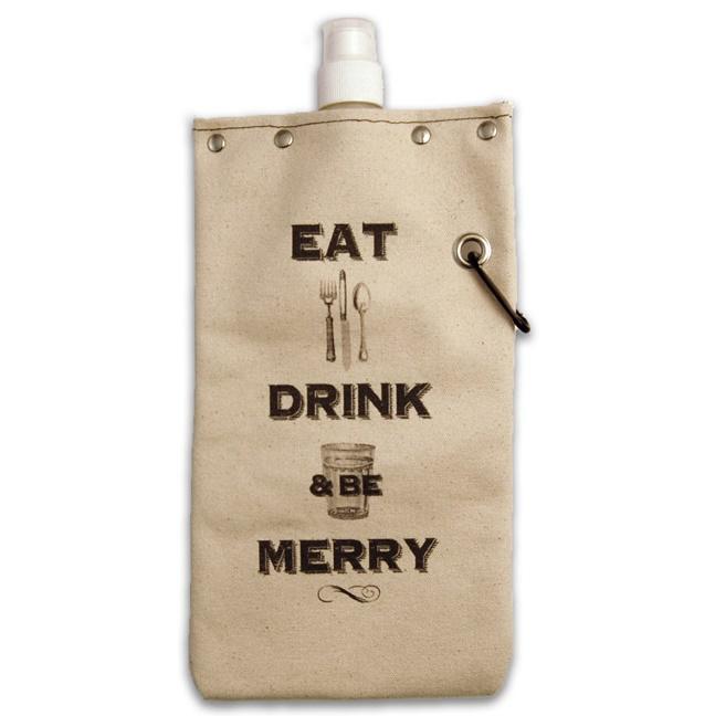 Eat Drink &amp; Be Merry Wine Tote Gent Supply Co. 