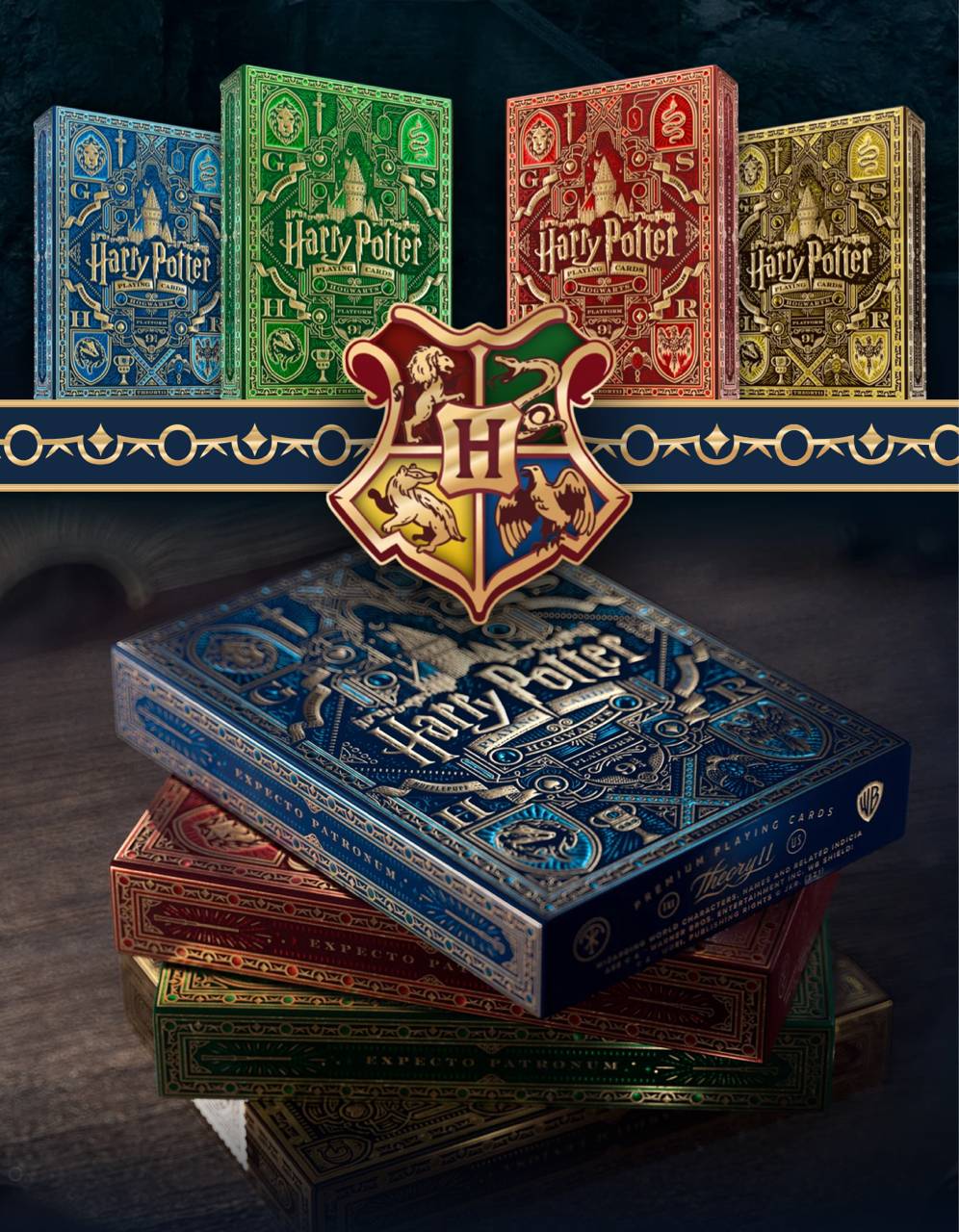 Harry Potter Blue Ravenclaw Playing Cards Gent Supply Co. 