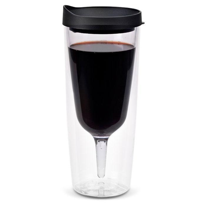 Large Wine Sippy Cup Vino2Go Business Black 