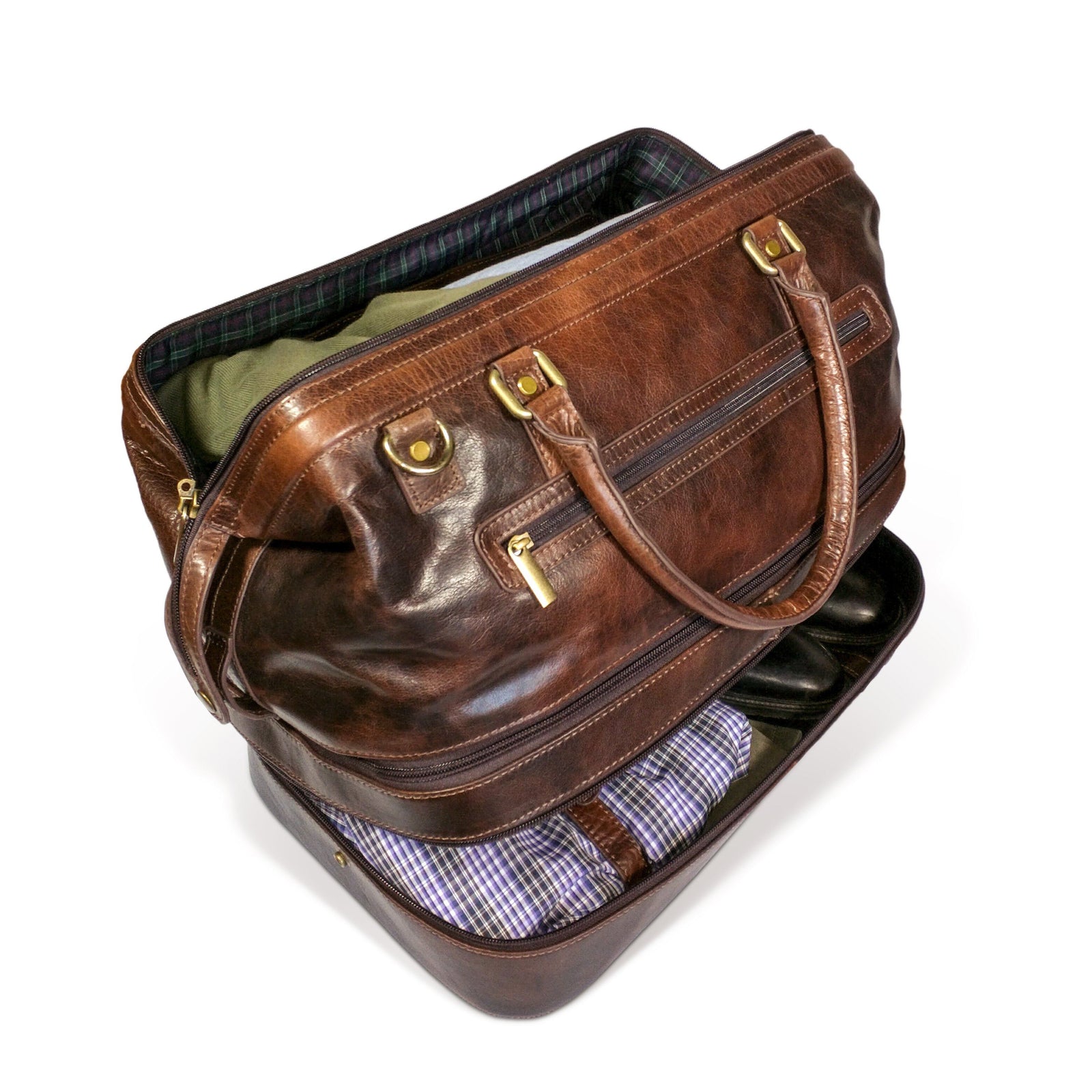 Duffle bag with boot compartment sale