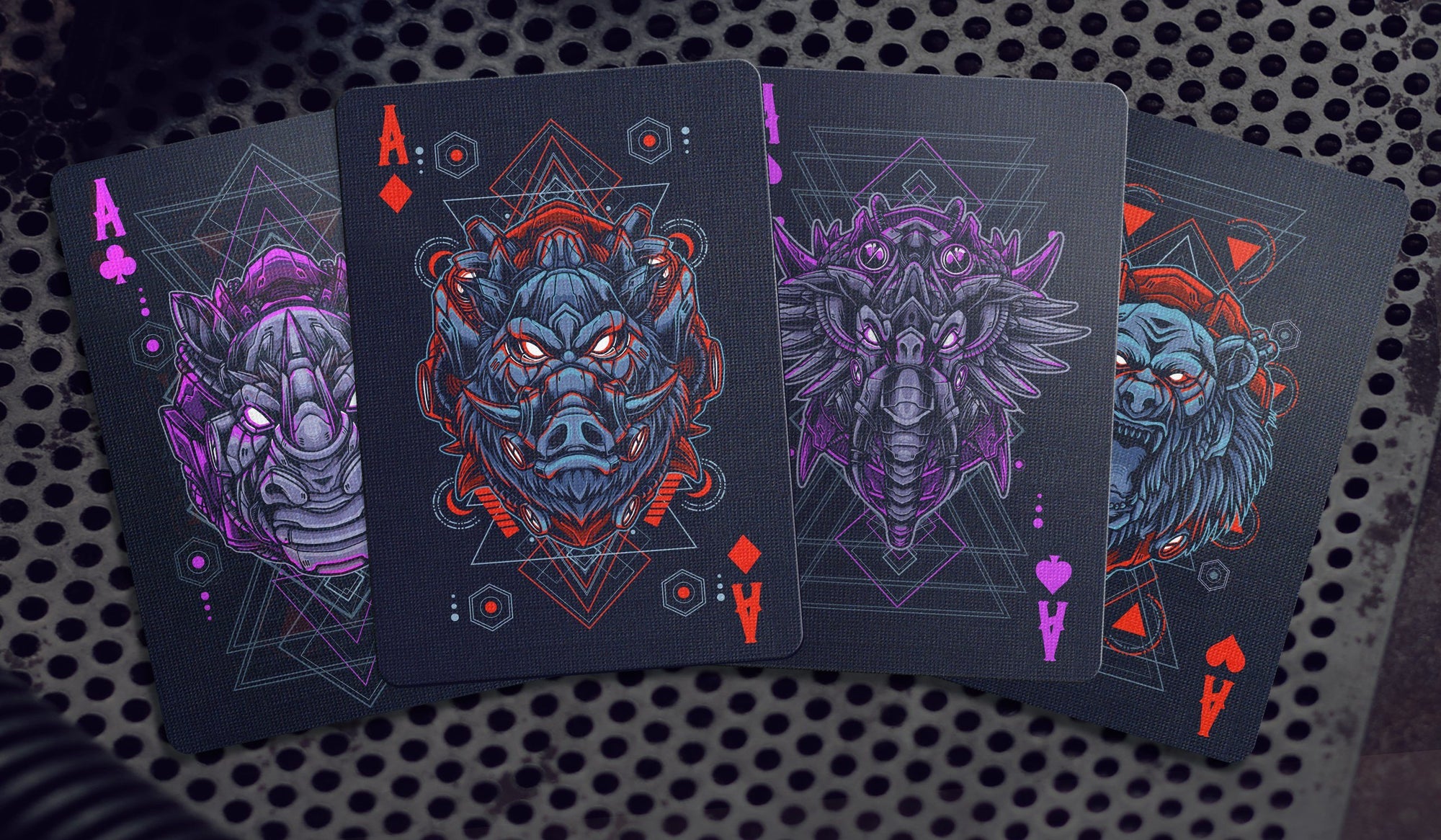 Mecha Beasts Playing Cards Gent Supply Co. 