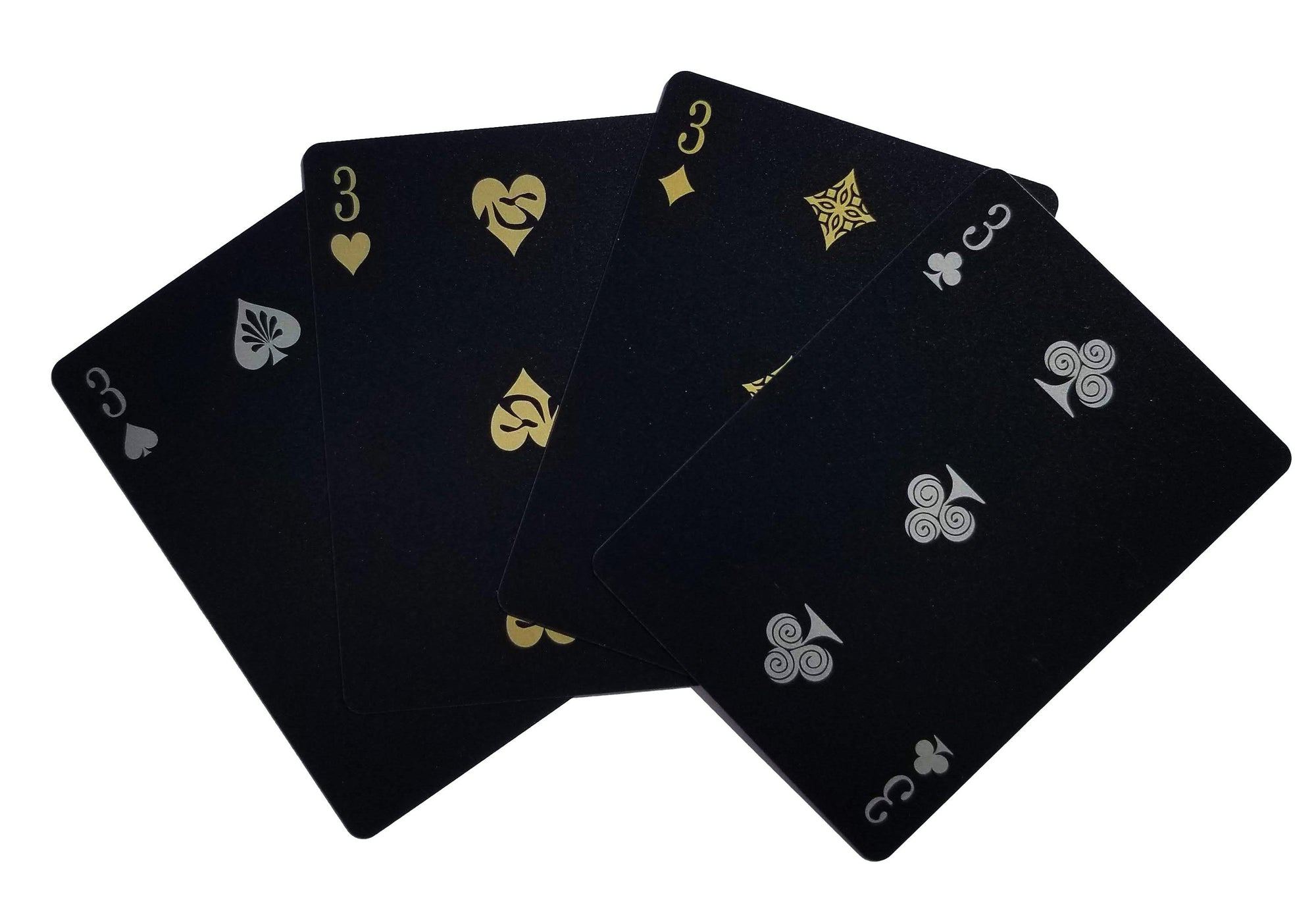 Mythical Creatures II Playing Cards - Black Silver & Gold Edition Gent Supply Co. 