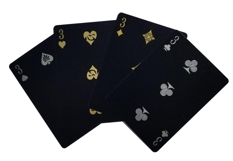 Mythical Creatures II Playing Cards - Black Silver & Gold Edition ...