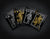 Mythical Creatures II Playing Cards - Black Silver & Gold Edition Gent Supply Co. 