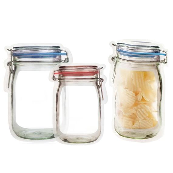 Reusable bags that look like mason jars sale