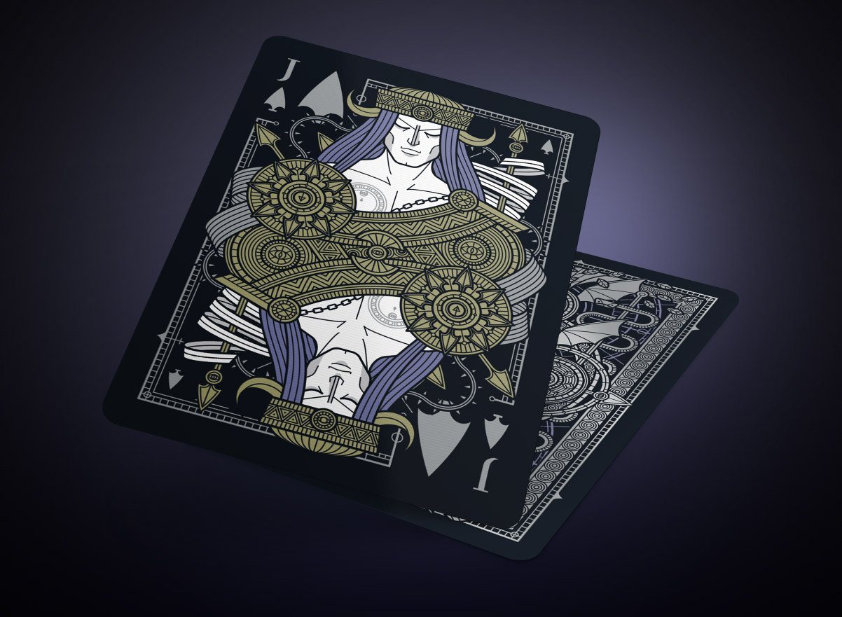 Gent Supply Black Playing Cards - Day of The Dead Edition