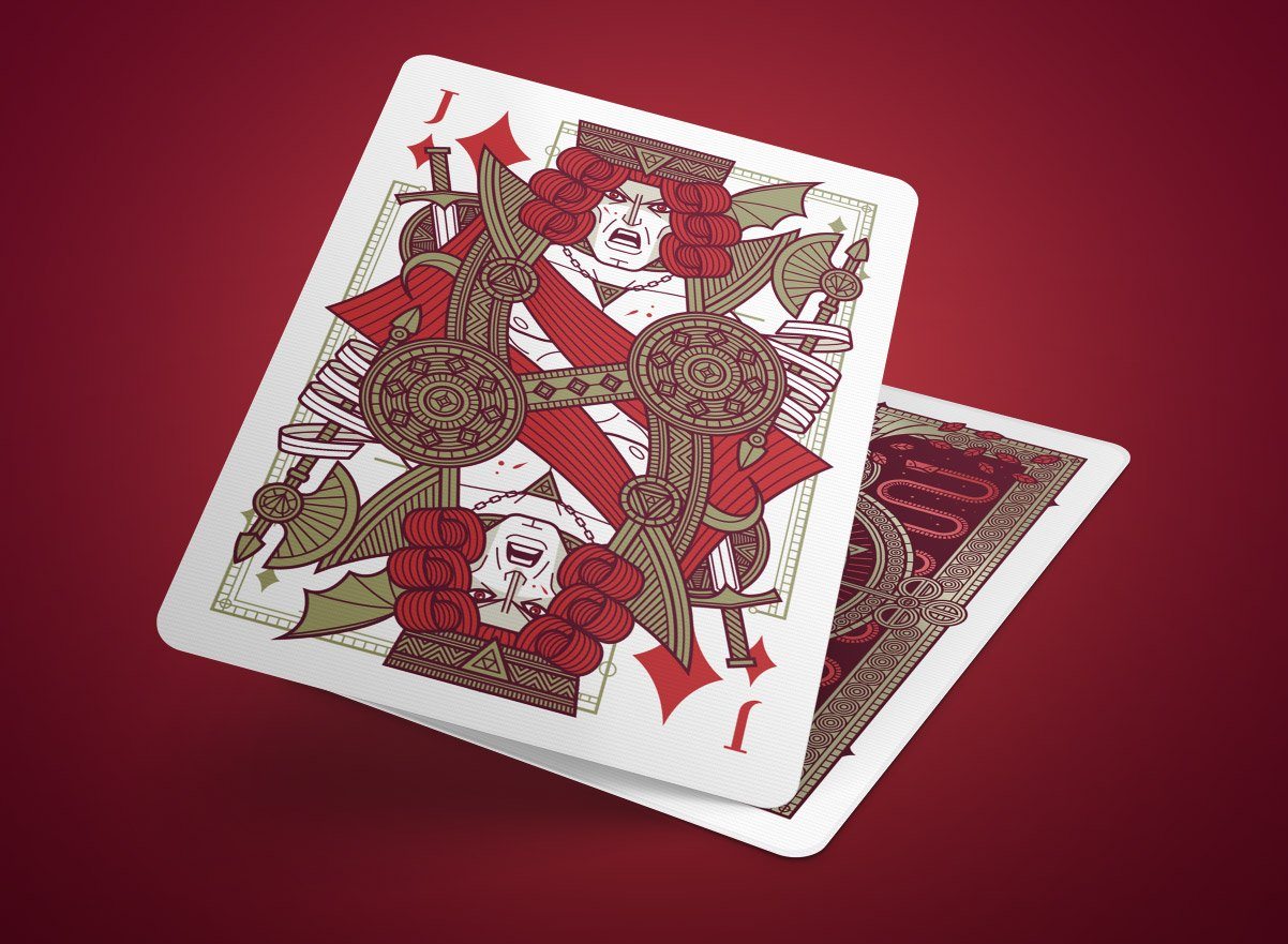 Sins Reborn Red Corpus Playing Cards Gent Supply Co. 