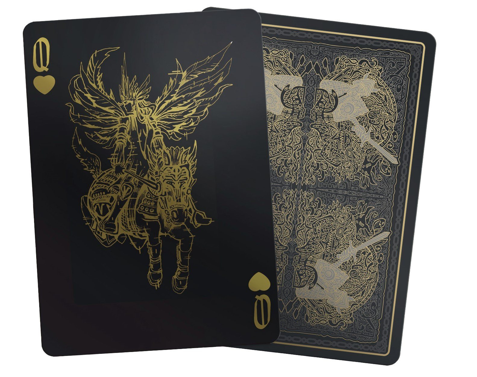 Valkyrie Playing Cards Black, Gold & Silver Edition Gent Supply Co. 