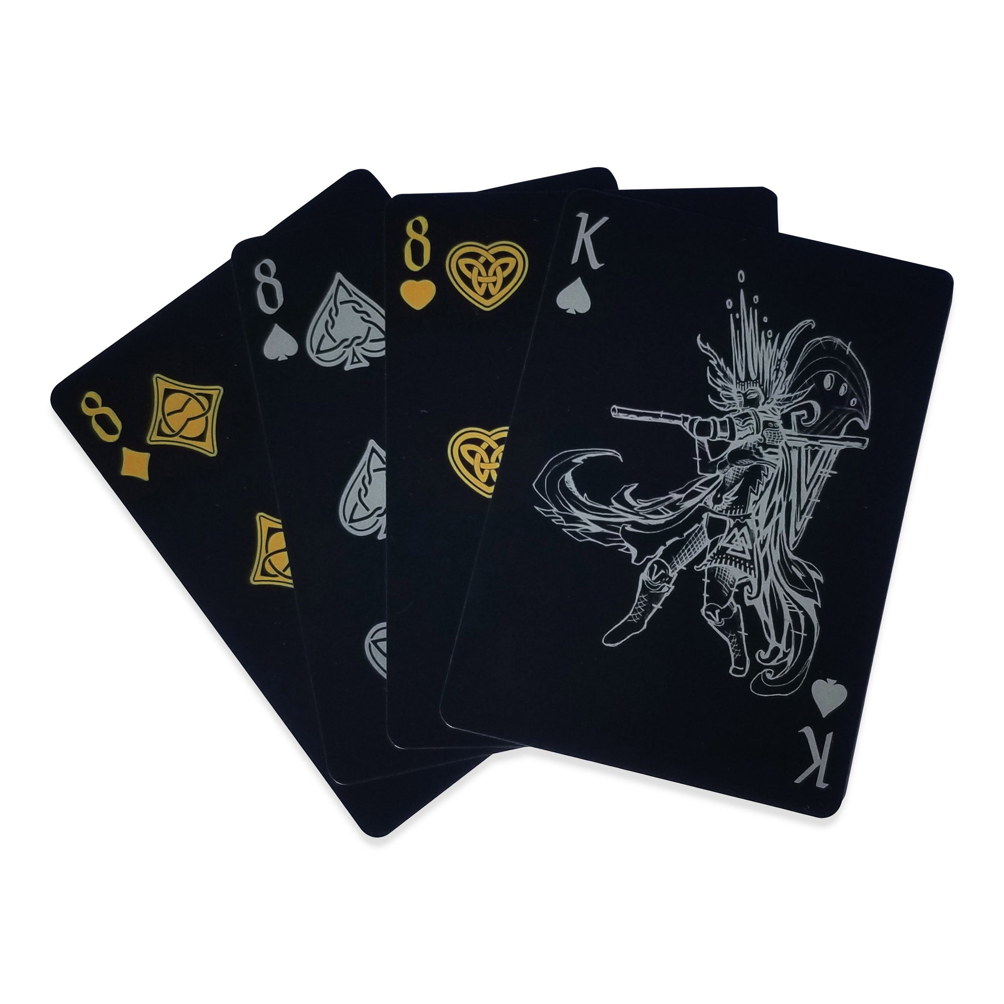 Valkyrie Playing Cards Black, Gold & Silver Edition Gent Supply Co. 