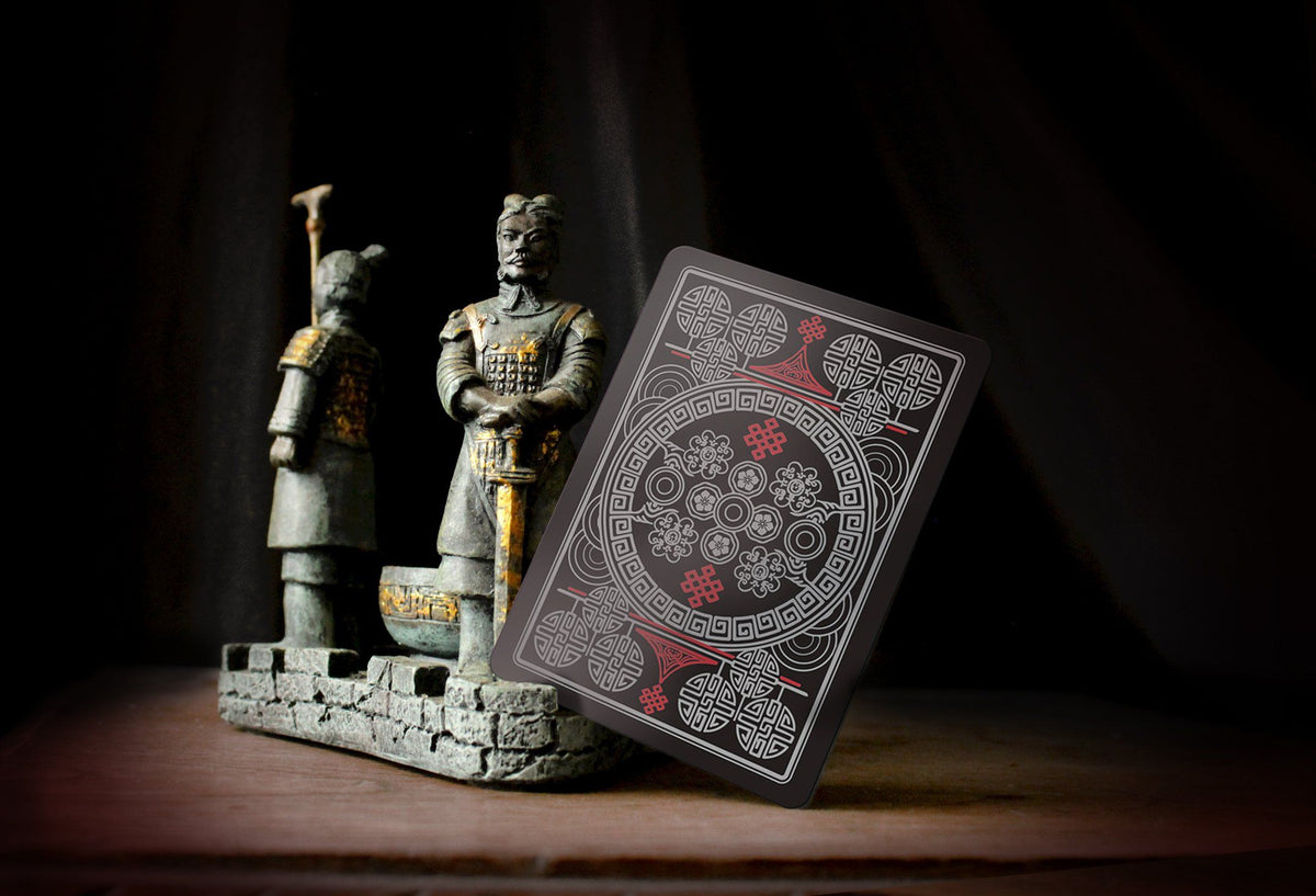 Warriors of Asia Playing Cards Black PVC Edition - Gent Supply Co.