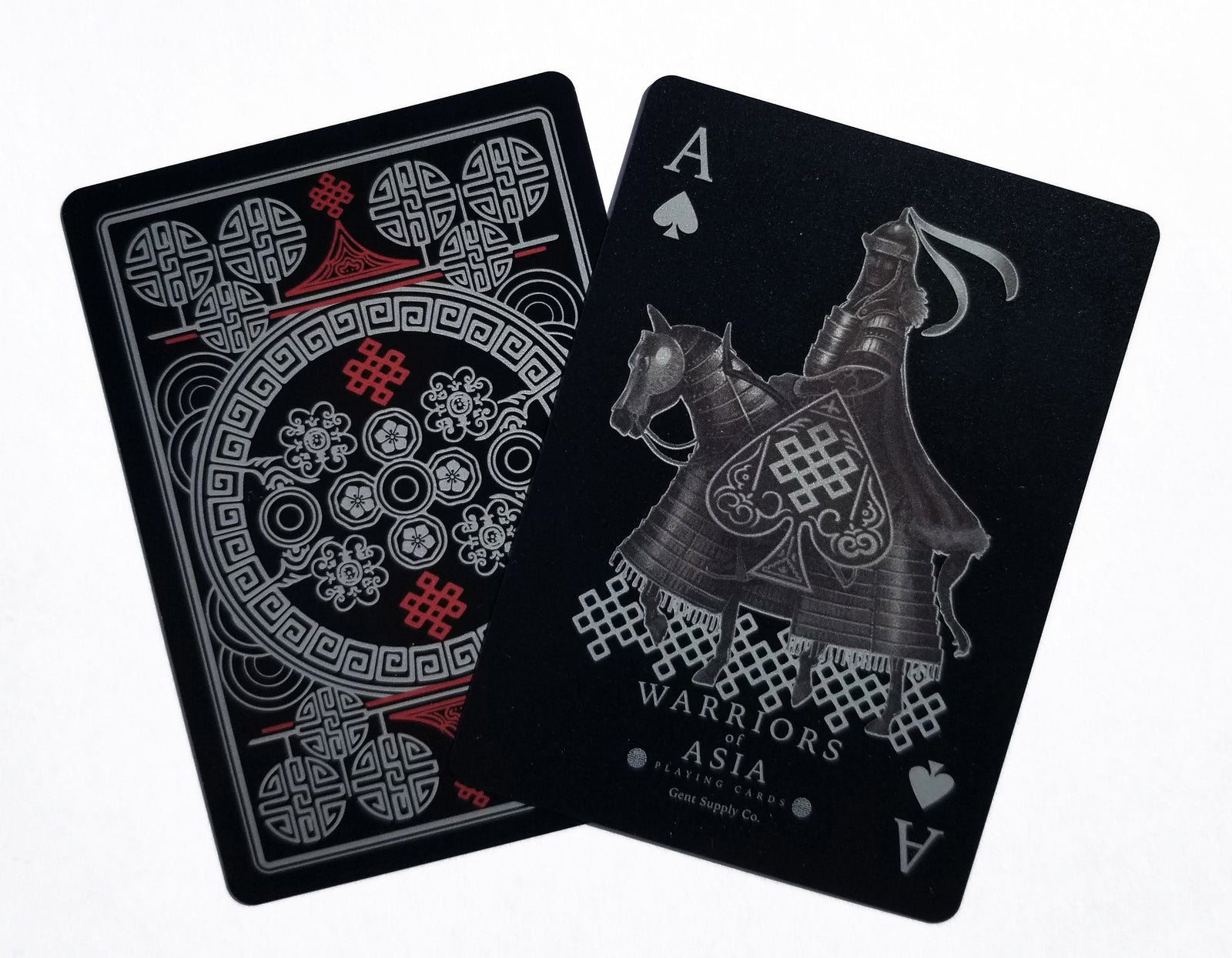 Warriors of Asia Playing Cards Black PVC Edition Gent Supply Co. 