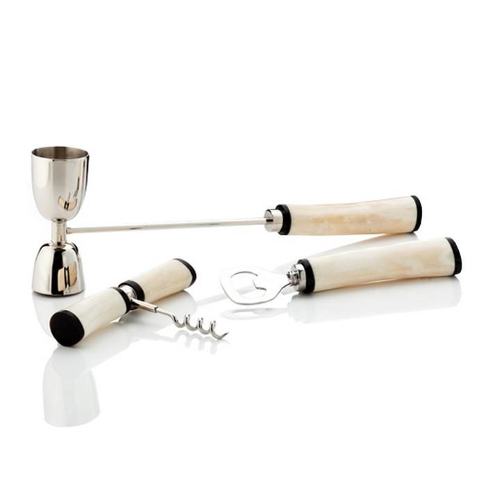 White Bone Bar Set (Set of 3) True Fabrications 